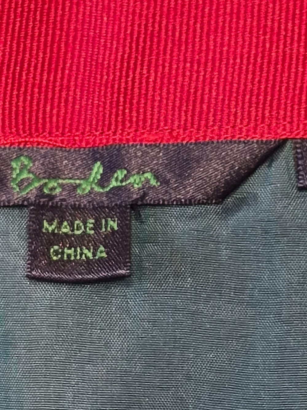 BODEN Embroidered Floral Green Corduroy Skirt - with Multicolor Flowers - Picture 2 of 9